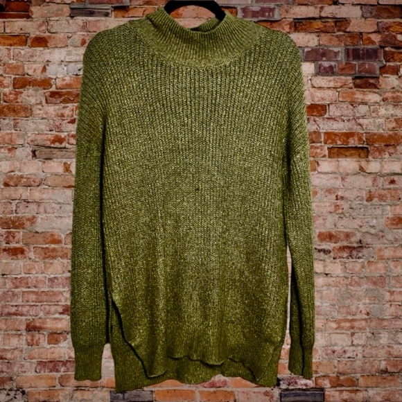 ABOUND By Nordstrom Olive Green Mock Turtleneck Sweater Size Xtr Small - Picture 6 of 10